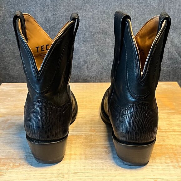 Tecovas “The Casey” Women’s Booties – Midnight Lizard | Size 6B - Picture 3 of 6